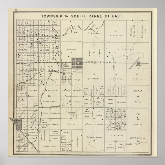 Fresno County, California 13 Poster (Front)