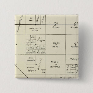 Fresno County, California 15 Cm Square Badge