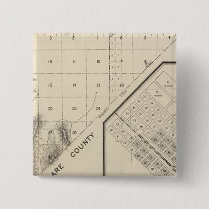 Fresno County, California 15 Cm Square Badge