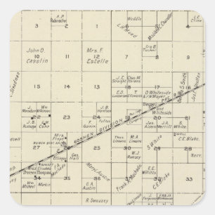 Fresno County, California 15 Square Sticker