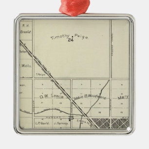 Fresno County, California 16 Metal Tree Decoration