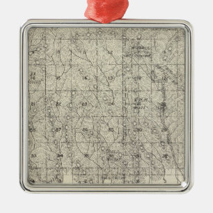 Fresno County, California 17 Metal Ornament