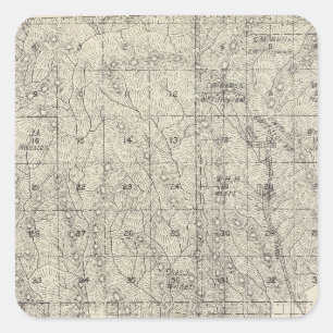 Fresno County, California 17 Square Sticker