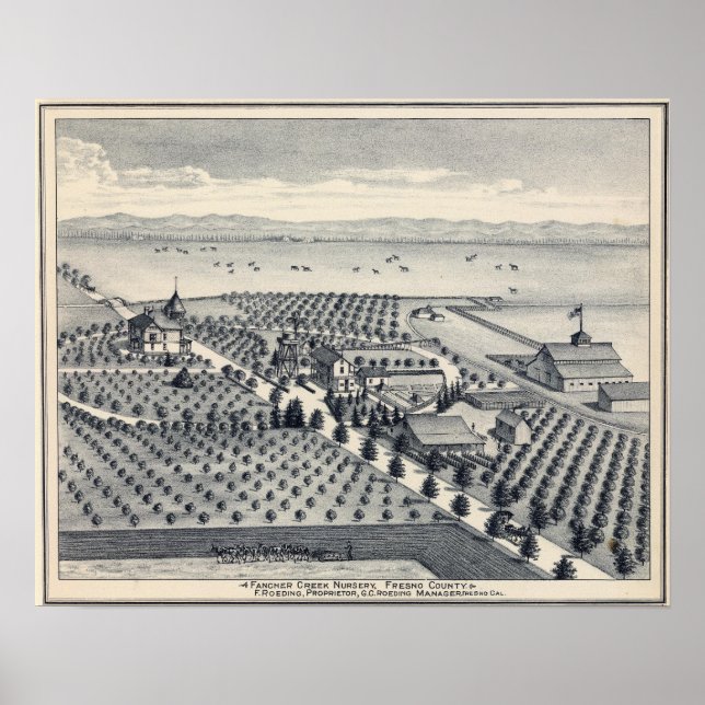 Fresno County, California 20 Poster (Front)