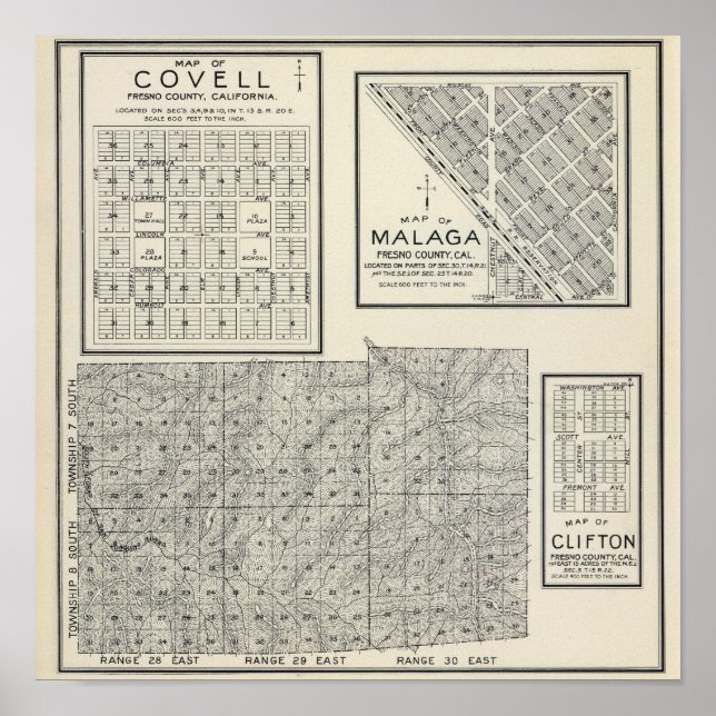 Fresno County, California 22 Poster (Front)