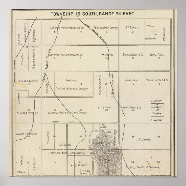 Fresno County, California 23 Poster (Front)