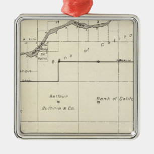 Fresno County, California 25 Metal Ornament