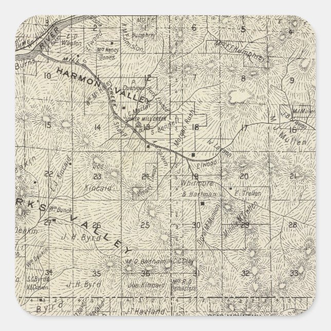 Fresno County, California 26 Square Sticker (Front)