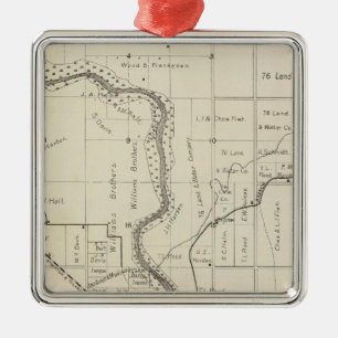 Fresno County, California 2 Metal Tree Decoration