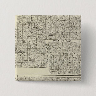 Fresno County, California 32 15 Cm Square Badge