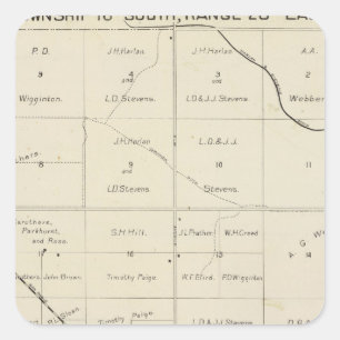 Fresno County, California 33 Square Sticker