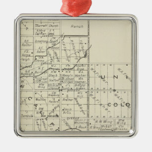 Fresno County, California 35 Metal Ornament