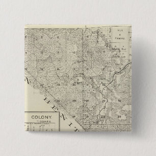 Fresno County, California 3 15 Cm Square Badge