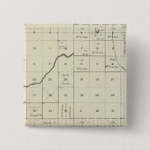 Fresno County, California 5 15 Cm Square Badge