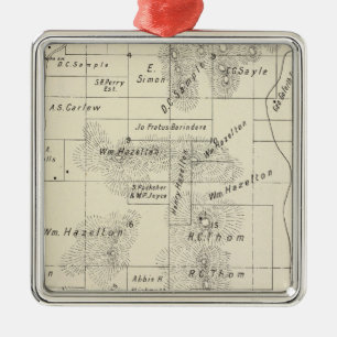 Fresno County, California 5 Metal Tree Decoration