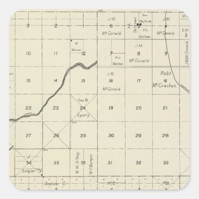 Fresno County, California 5 Square Sticker (Front)
