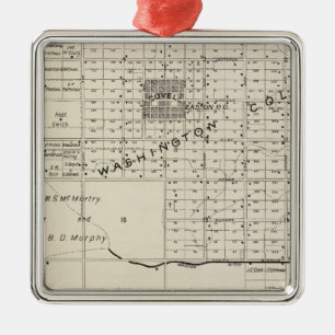 Fresno County, California 6 Metal Ornament