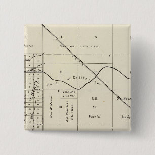 Fresno County, California 7 15 Cm Square Badge