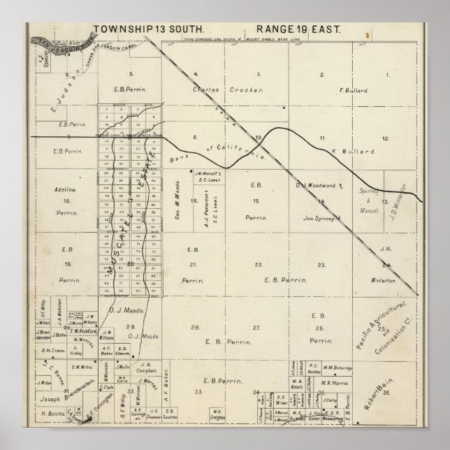 Fresno County, California 7 Poster (Front)