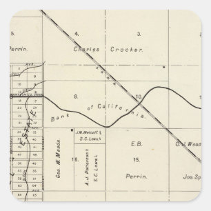 Fresno County, California 7 Square Sticker