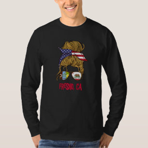 Fresno for Girls Fresno California Flag for women T-Shirt
