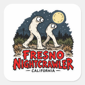 Fresno Nightcrawler California Cryptid Sticker