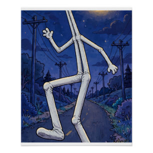 Fresno Nightcrawler Collectable Card Art Poster