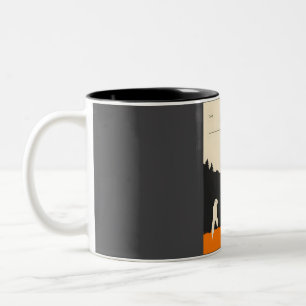 Fresno Nightcrawler Cryptid Book Cover Poster  Two-Tone Coffee Mug