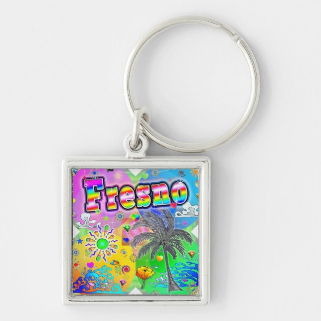 Fresno Quadro Seasons Keychain (Front)