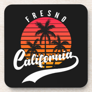 Fresno Retro Sunset Beverage Coaster