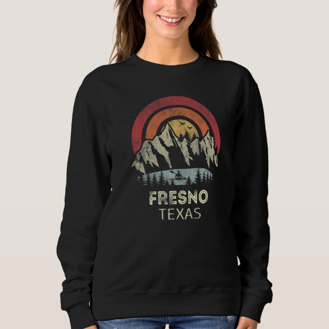 Fresno Texas Mountain Sunset Sunrise Kayaking   Sweatshirt (Front)