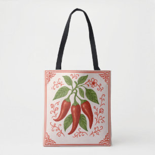 "FRESNO TOTE" - CHINOISERIE TOTE BAG