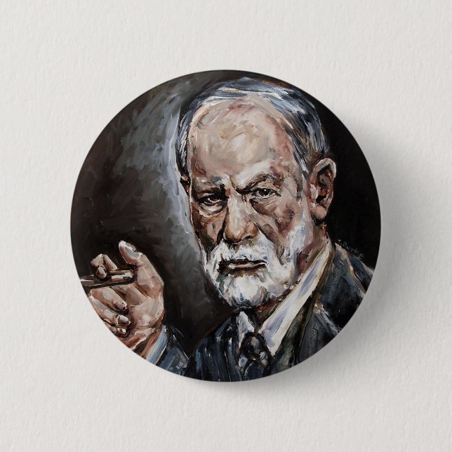 freud 6 cm round badge (Front)