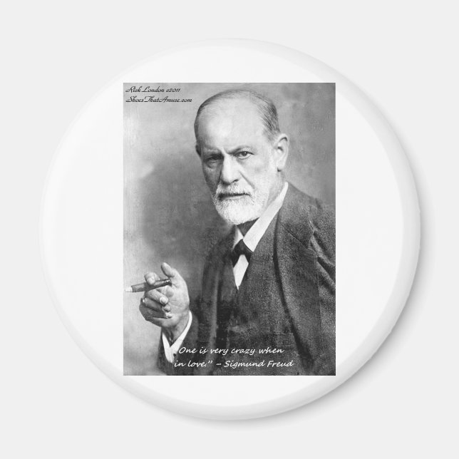 Freud Crazy Lovers Love Quote Gifts Cards Etc Magnet (Front)