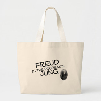 Freud Is The Poorman's Jung Large Tote Bag