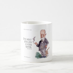 Freud & Quote About Cats Coffee Mug