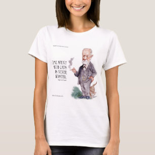 Freud & Quote About Cats Womens T-Shirt
