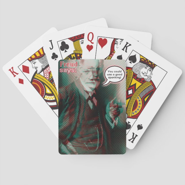Freud Spanking Playing cards (Back)