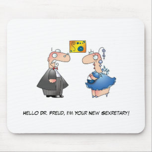 FREUDIAN SLIP by April McCallum Mouse Pad