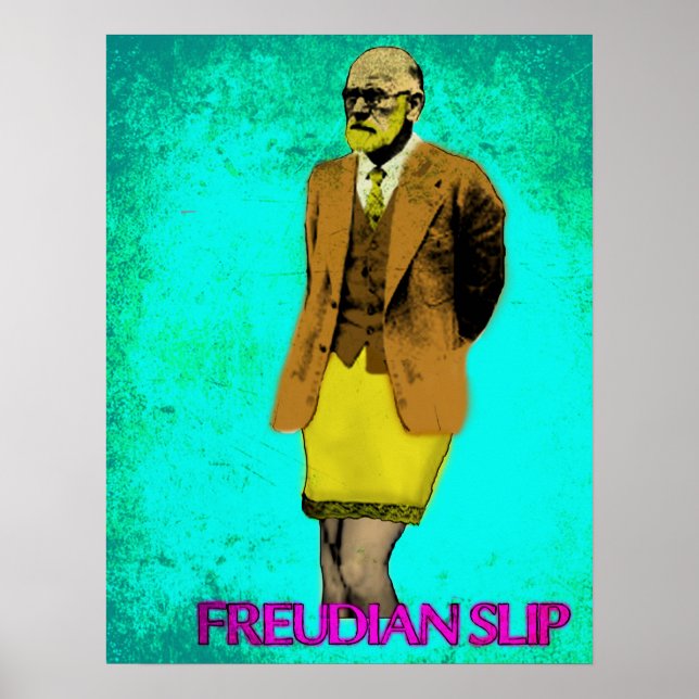 Freudian Slip Grunge Pop Art Meme Poster (Front)