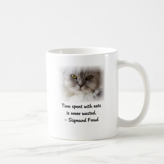 Freud's Cat Coffee Mug (Right)