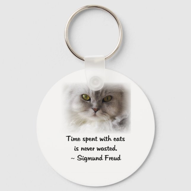 Freud's Cat Key Ring (Front)