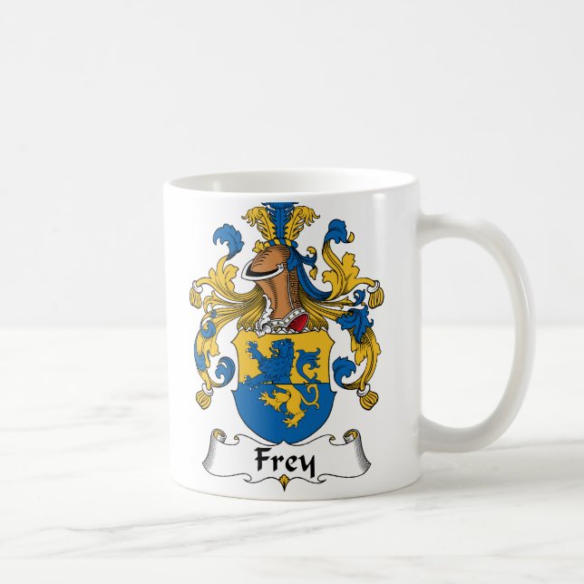 Frey Family Crest Coffee Mug (Right)
