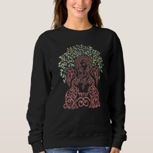 Freya Goddess Freyja Viking Norse Mythology Yggdra Sweatshirt