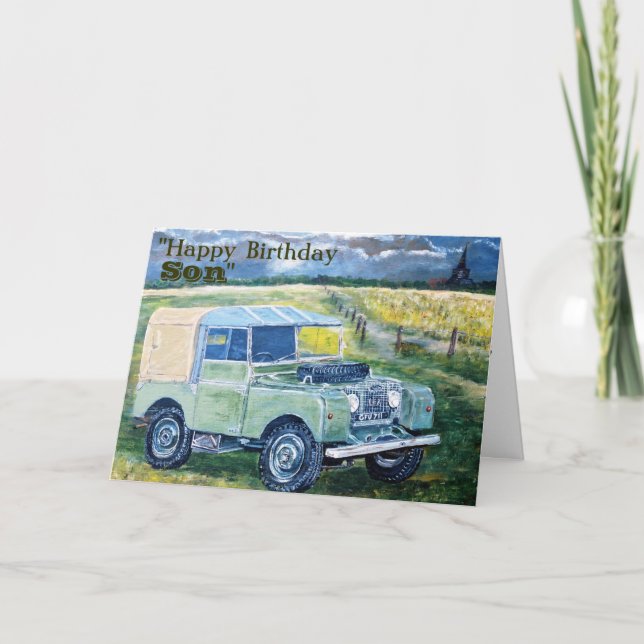 "FREYA" "Happy Birthday Son ", Card (Front)