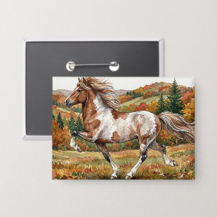 Freya Icelandic Horse in Autumn Forest