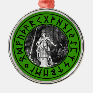 Freya Shield Metal Tree Decoration