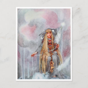 Freya Spinning the Clouds by Helen Stratton Postcard