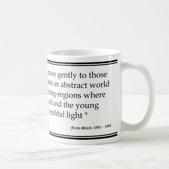 Freya Stark Age Quote Coffee Mug (Right)