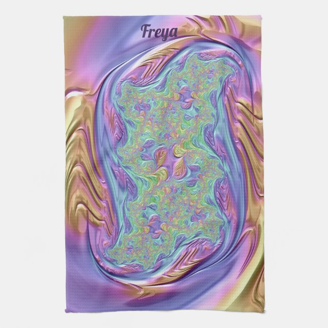 FREYA ~ Sumptious Pattern ~ ORIGINAL Design ~ Tea Towel (Vertical)
